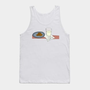 Cookies and Milk for Santa Claus Tank Top